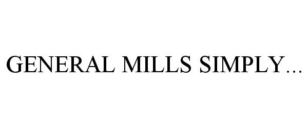 GENERAL MILLS SIMPLY...