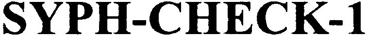 SYPH-CHECK-1