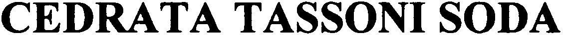 CEDRATA TASSONI SODA