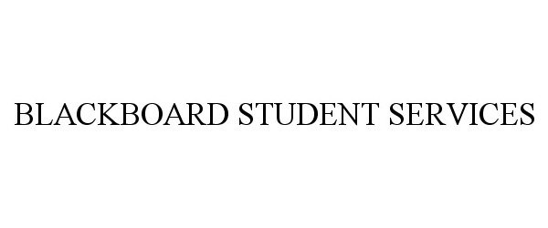 BLACKBOARD STUDENT SERVICES