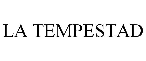 LA TEMPESTAD