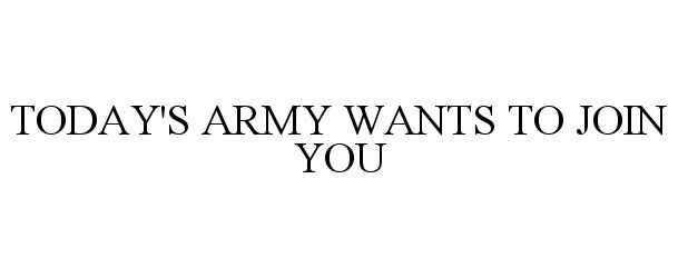TODAY'S ARMY WANTS TO JOIN YOU