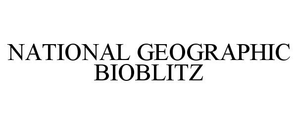 NATIONAL GEOGRAPHIC BIOBLITZ