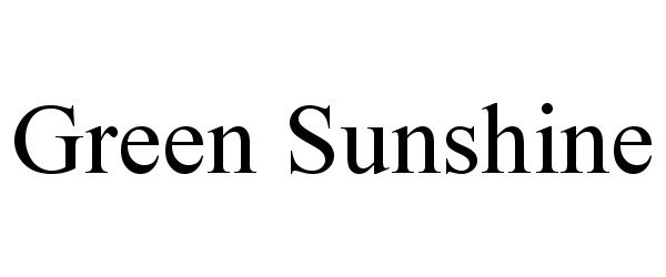 GREEN SUNSHINE