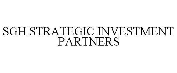 SGH STRATEGIC INVESTMENT PARTNERS