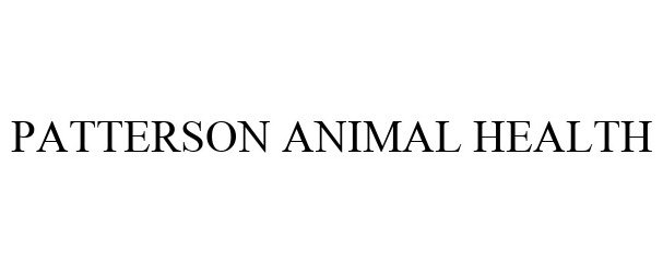 PATTERSON ANIMAL HEALTH
