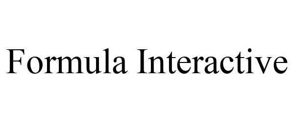 FORMULA INTERACTIVE