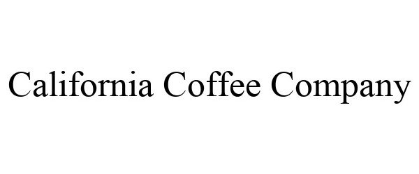 CALIFORNIA COFFEE COMPANY