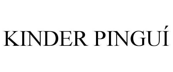 KINDER PINGUÍ