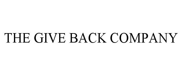 THE GIVE BACK COMPANY
