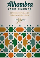 Alhambra LAGER SINGULAR CERVEZA ESPECIAL DE FERMENTACIéN LENTA Granada 1925