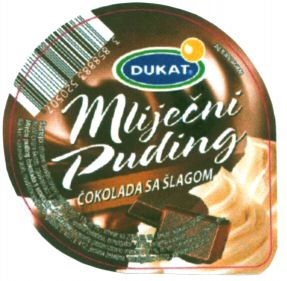 DUKAT Mlijecni Puding COKOLADA SA SLAGOM